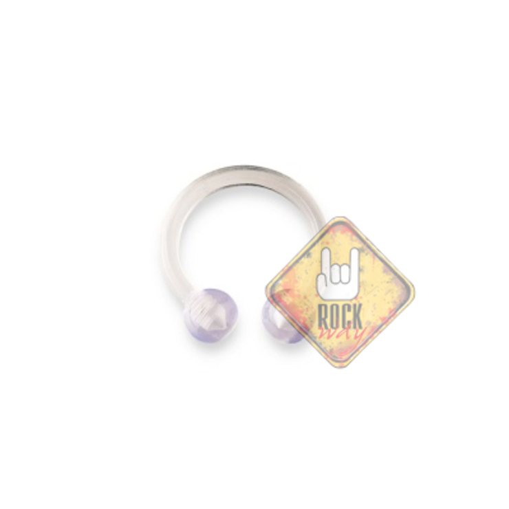 Підкова (акрил, колір прозорий) (cir-037)