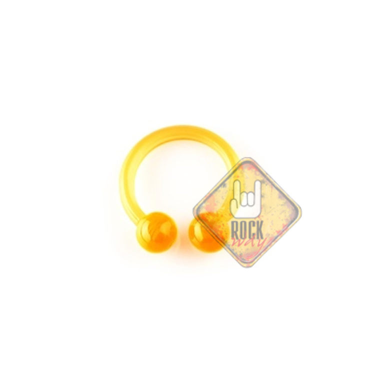 Підкова (акрил, колір прозорий помаранчевий) (cir-039) Підкова (акрил, колір прозорий помаранчевий) (cir-039)