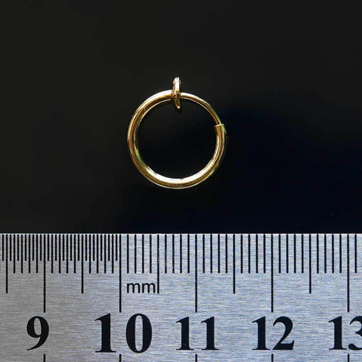 Сережка-обманка (без прокола (хір.сталь, колір золотий) (ea-036)