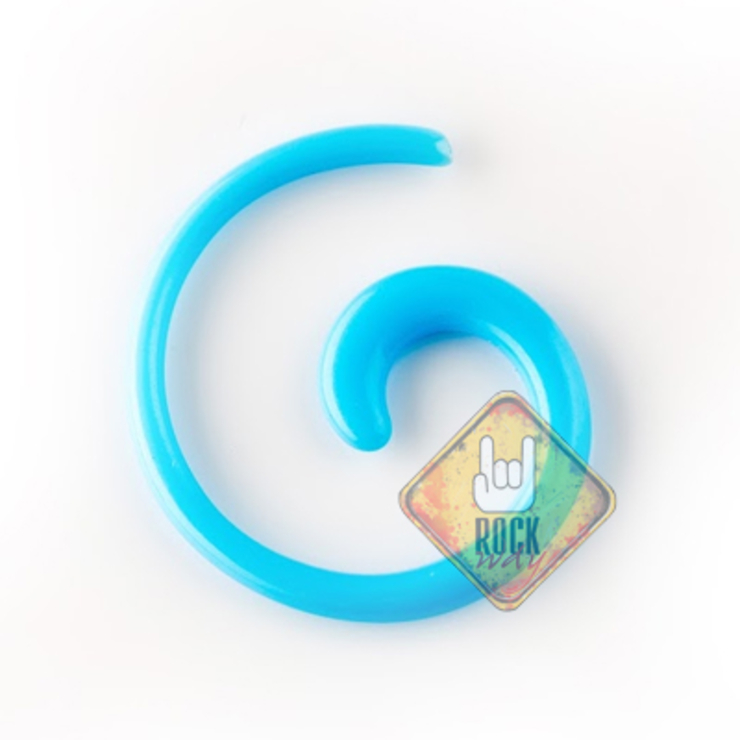 Розширювач (спіраль, акрил, колір блакитний) (ex-050–ex-056)