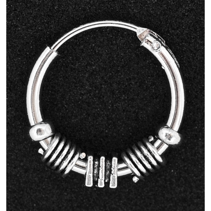 Сережка, кільце з візерунком (хірургічна сталь,14 мм) (ea-58) Сережка, кільце з візерунком (хірургічна сталь,14 мм) (ea-58)