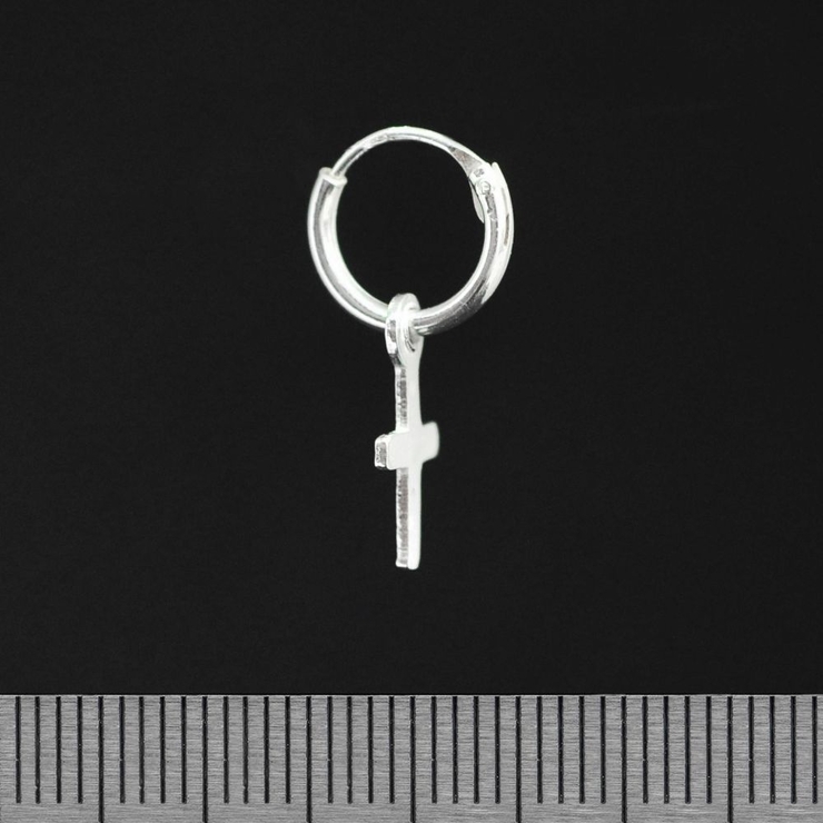 Серьга, кольцо с крестом (eas-075)