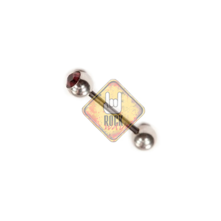 Штанга (шар - хір.сталь, ножка - акрил + камень)