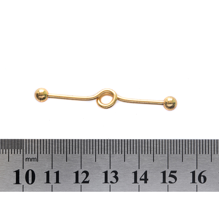 Штанга (хір.сталь, індастріал, колір золотий) Штанга (хір.сталь, індастріал, колір золотий)