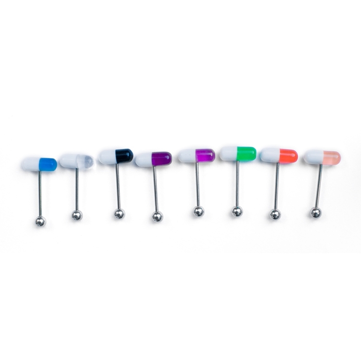 Штанга (хір. сталь штанга і шар+акрил, кольорові) Штанга (хір. сталь штанга і шар+акрил, кольорові)