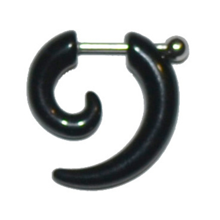 Спираль-обманка (акрил, чорний)