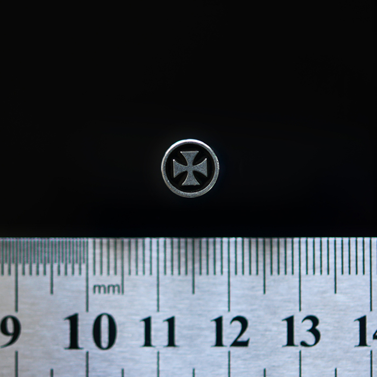 Тоннель-обманка, хир.сталь, (цвет стальной, Тамплиерский крест) Тоннель-обманка, хир.сталь, (цвет стальной, Тамплиерский крест)