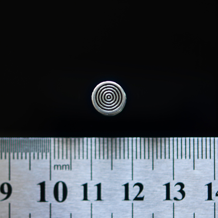 Тоннель-обманка, хир.сталь, (цвет стальной, рисунок Круги)