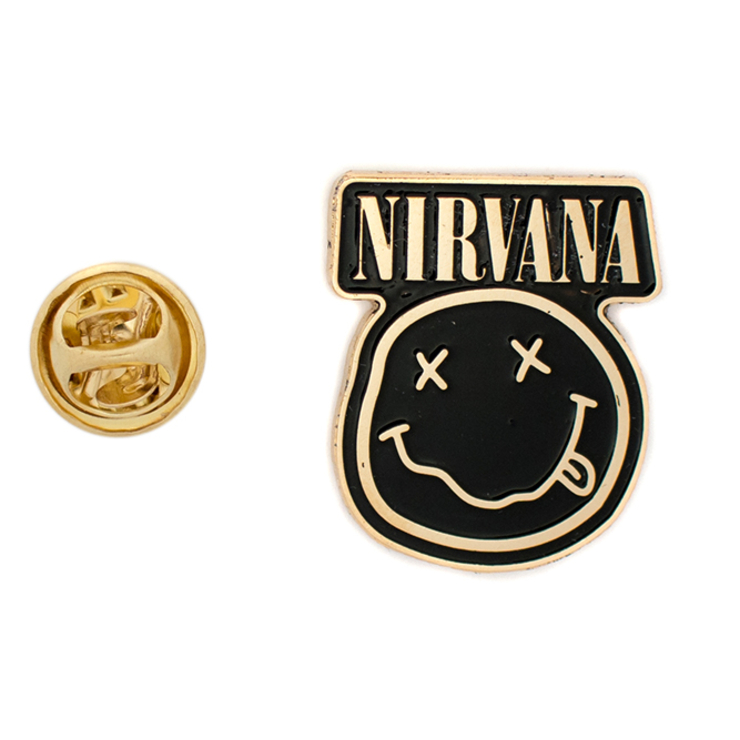 Пін (значок) фігурний Nirvana (smile) жовтий Пін (значок) фігурний Nirvana (smile) жовтий
