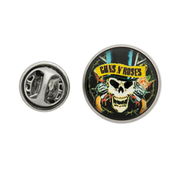 Пин (значок) Guns n’Roses (череп с револьверами)