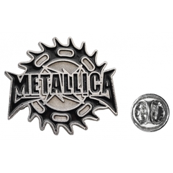 Пин (значок) фигурный Metallica (шестеренка)