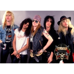 Плакат Guns N’ Roses (logo with skull)