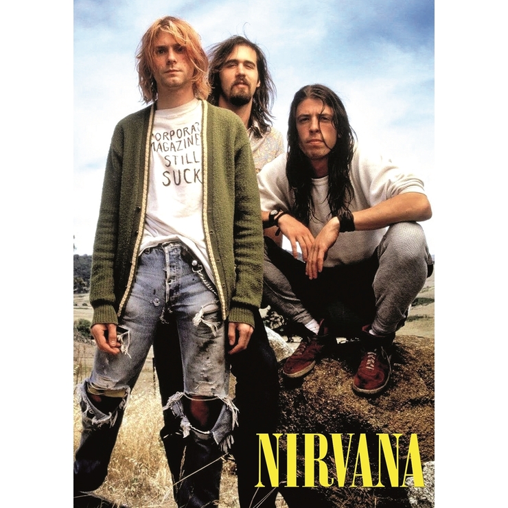 Плакат Nirvana (colored) - купить плакат с группой Nirvana в Киеве ...