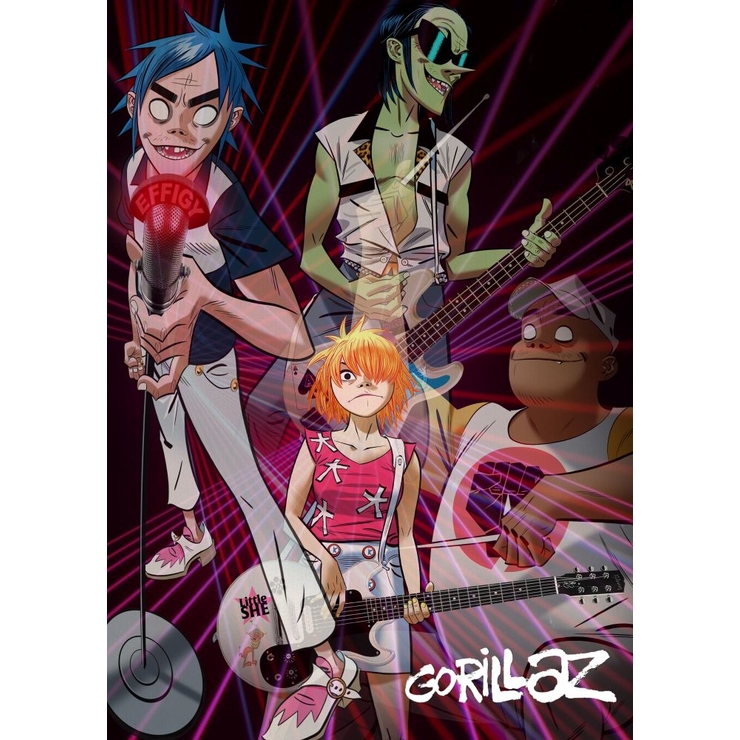 Плакат Gorillaz