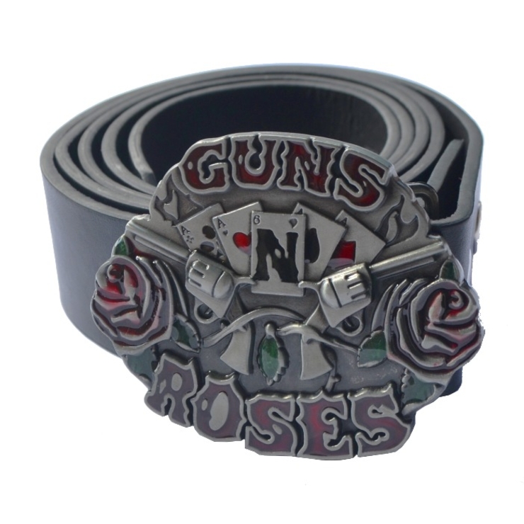 Пряжка Guns’n’Roses (лого з картами)