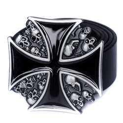 Пряжка "Хрест Тамплієрський з черепами"