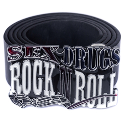 Пряжка "Sex, Drugs And Rock ’N’ Roll"