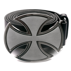 Пряжка Хрест мальтийский (овальний)