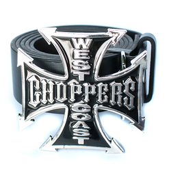 Пряжка Choppers (крест) стальной цвет