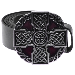 Пряжка Кельтский хрест (червоний)
