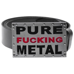 Пряжка Pure Fucking Metal