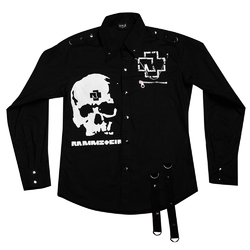 Рубашка Rammstein (skull with logo)
