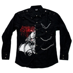 Рубашка Avenged Sevenfold (скелет с крыльями)