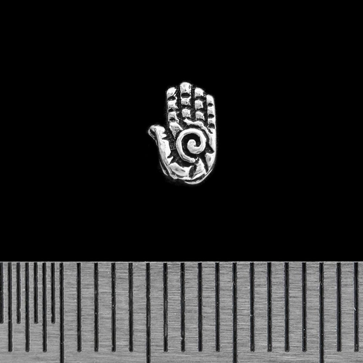 Серьга-гвоздик Ладонь (серебро, 925 проба) Серьга-гвоздик Ладонь (серебро, 925 проба)