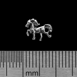 Серьга-гвоздик Лошадь (серебро, 925 проба)