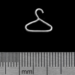 (sn-016) Сережка-гвоздик Плечики (срібло, 925 проба)