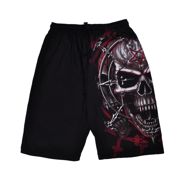 Шорты Череп с пентаграммой Шорты Череп с пентаграммой
