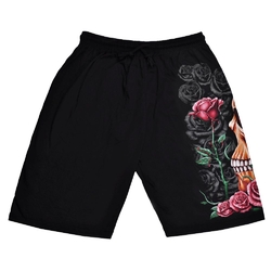 Шорти Череп в профіль з трояндами