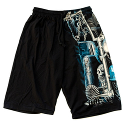 Шорти Скелет на мотоциклі