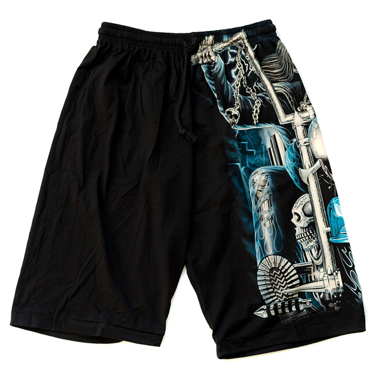 Шорти Скелет на мотоциклі