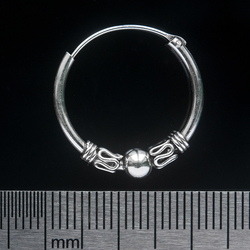 Сережка, кільце з візерунком среднее (eas-056)