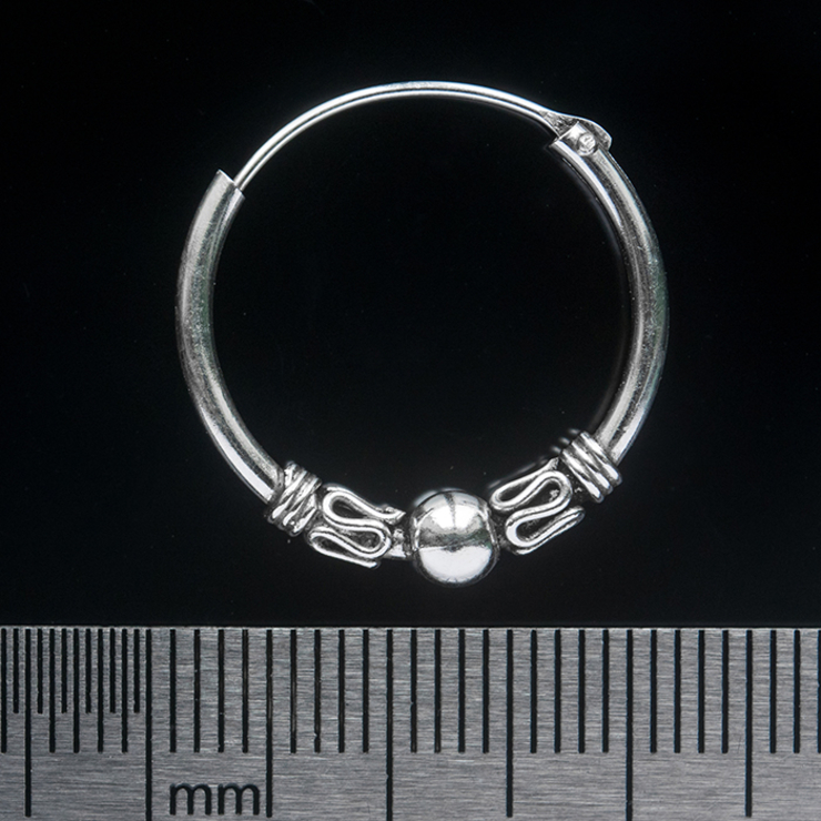 Сережка, кільце з візерунком среднее (eas-056) Сережка, кільце з візерунком среднее (eas-056)