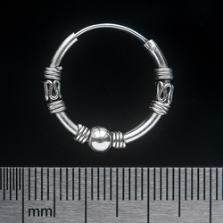 Сережка, кільце з візерунком среднее (eas-058)