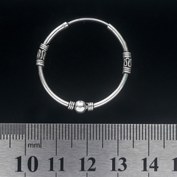 Серьга, кольцо с узором большое (eas-060)