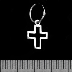Сережка, кільце з хрестом 2 (eas-066)