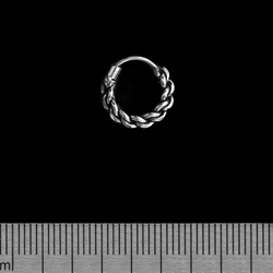 Серьга, кольцо плетённое 2 (eas-067)
