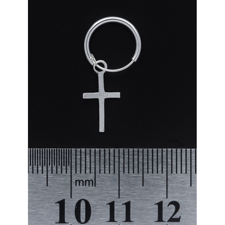 Сережка, кільце з хрестом (eas-009)