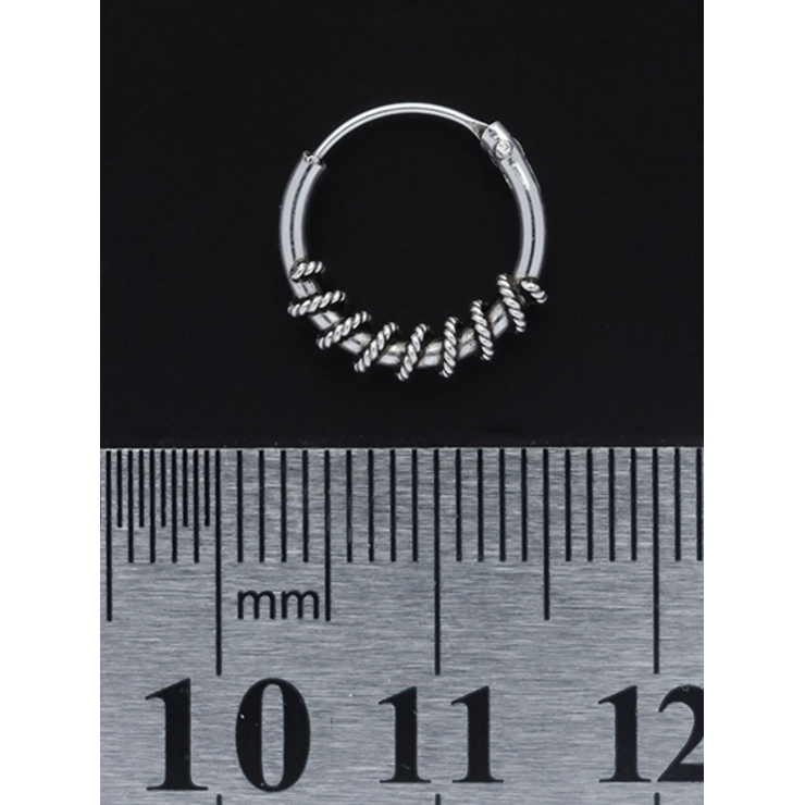 Сережка, кільце з візерунком (eas-016) Сережка, кільце з візерунком (eas-016)