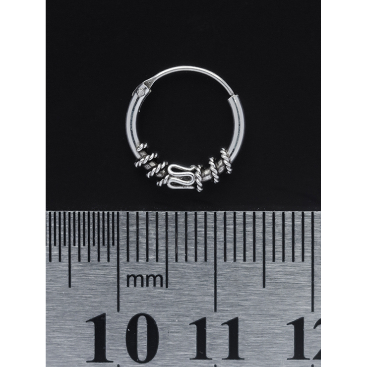 Серьга, кольцо с узором (eas-017)