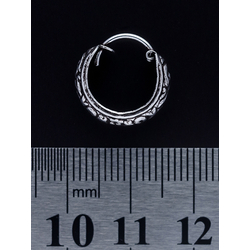 Серьга, кольцо пиратское с узором (eas-038)