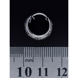 Сережка, кільце піратське з візерунком (eas-040)