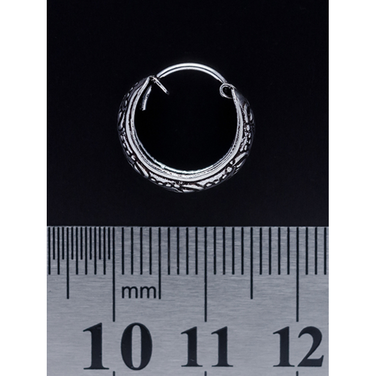 Сережка, кільце піратське з візерунком (eas-040)