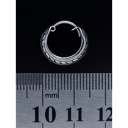 Серьга, кольцо пиратское с узором (eas-041)