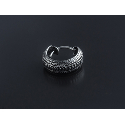 Серьга, кольцо пиратское с узором (eas-042)