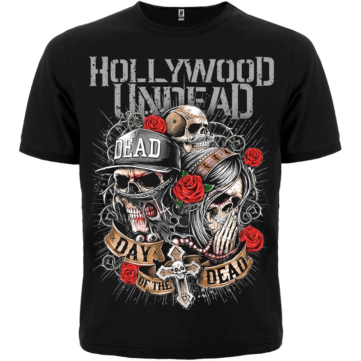 Футболка Hollywood Undead "Day Of The Dead" (skulls) Футболка Hollywood Undead "Day Of The Dead" (skulls)