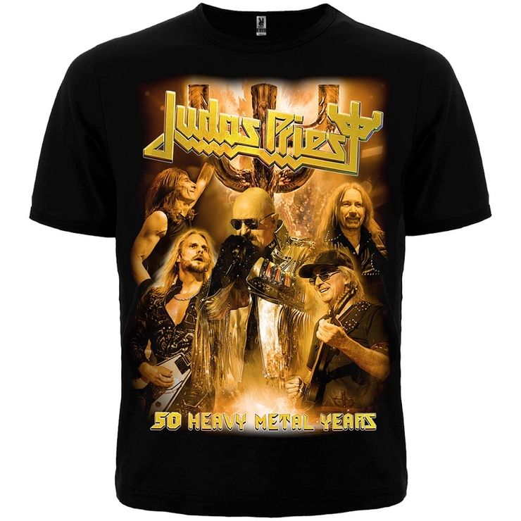 Футболка Judas Priest "50 Heavy Metal Years"